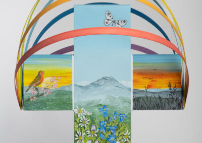 Übergangskreuz Regenbogen
